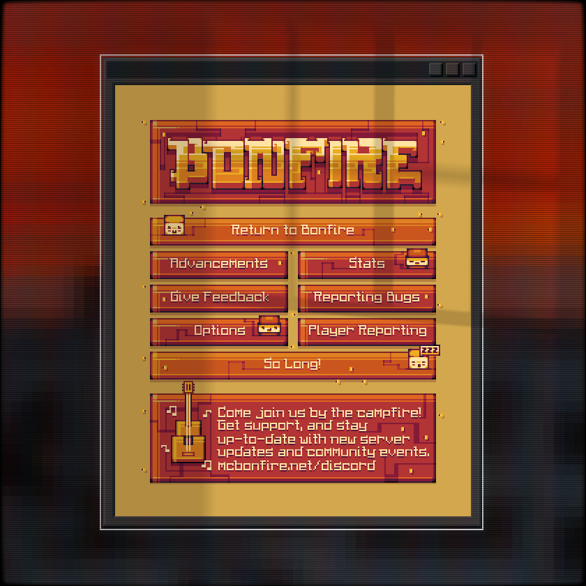 Bonfire pause menu